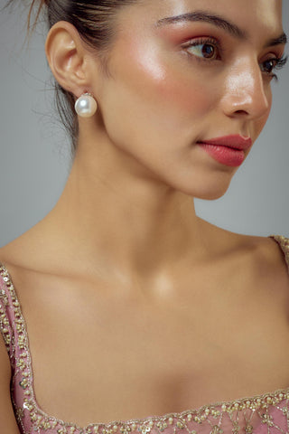 Earrings for Festive – White Florence by Vivinia by Vidhi Mehra