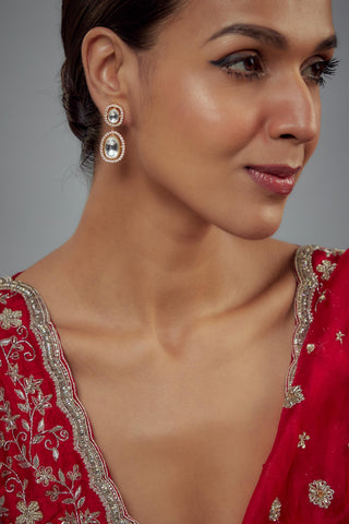 Earrings for Festive – Gold Danglers by Vivinia by Vidhi Mehra