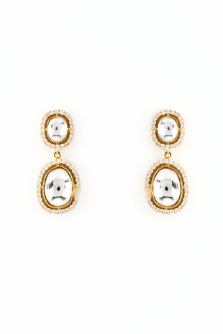 Earrings for Festive – Gold Danglers by Vivinia by Vidhi Mehra