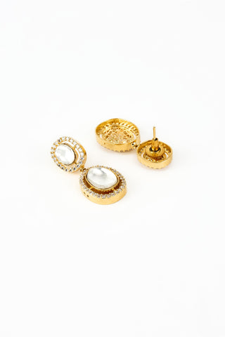 Earrings for Festive – Gold Danglers by Vivinia by Vidhi Mehra
