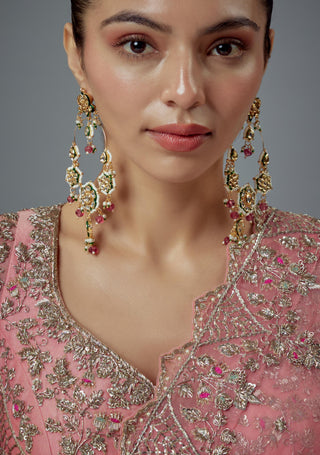 Earrings for Festive – Pink Saadgi by Vivinia by Vidhi Mehra