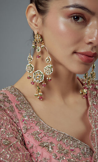 Earrings for Festive – Pink Saadgi by Vivinia by Vidhi Mehra