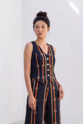 Pant Suit Set Contemporary Wear - Gray Vector by Nautanky