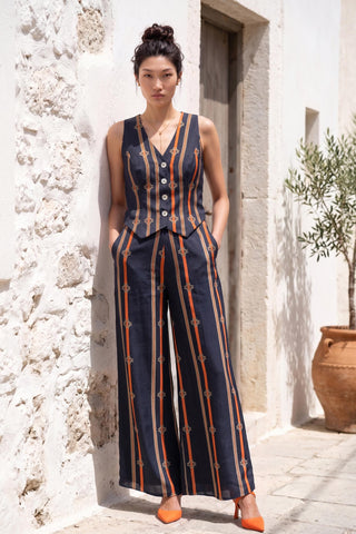 Pant Suit Set Contemporary Wear - Gray Vector by Nautanky