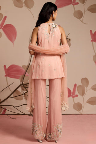 Pink violet under bloom kurta set