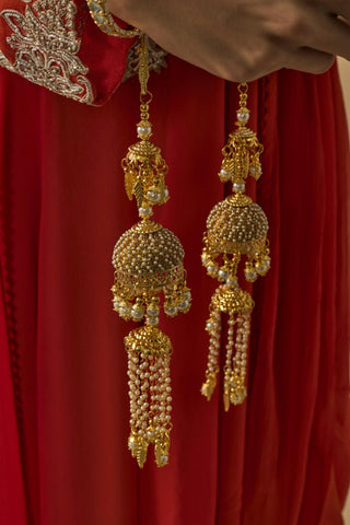 Kaleeras for Festive – Gold-Plated Pair by Vivinia by Vidhi Mehra