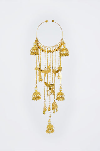 Kaleeras for Festive – Gold Mix Metal Pair by Vivinia by Vidhi Mehra