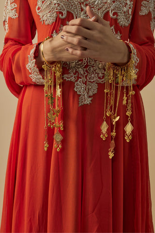 Kaleeras for Festive – Gold Pair by Vivinia by Vidhi Mehra