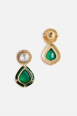 Necklace Set Indian Wedding Green Signature Polki Jewelry by Vivinia by Vidhi Mehra