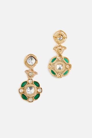 Necklace Set Indian Wedding Green Lustre Jewelry by Vivinia by Vidhi Mehra
