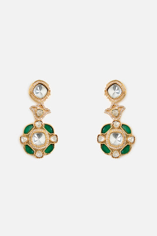 Necklace Set Indian Wedding Green Lustre Jewelry by Vivinia by Vidhi Mehra