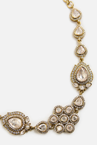 Floral Kundan Choker Necklace Set for Indian Wedding by Vivinia by Vidhi Mehra