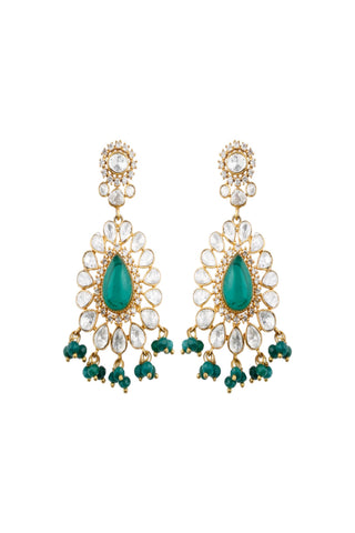 Necklace Set Indian Wedding - Gold Elegance Polki by Vivinia by Vidhi Mehra