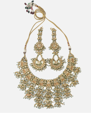 Choker Set Indian Wedding Gold Rajvani Kundan Necklace by Vivinia by Vidhi Mehra