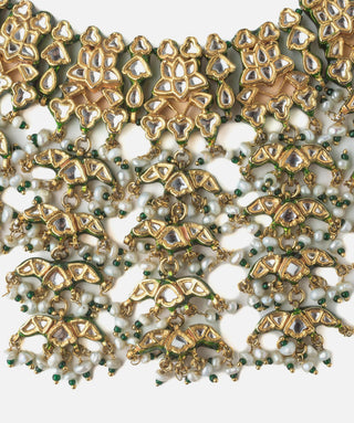 Choker Set Indian Wedding Gold Rajvani Kundan Necklace by Vivinia by Vidhi Mehra