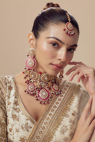 Gold Choker Necklace for Contemporary Wear – Florence by Vivinia