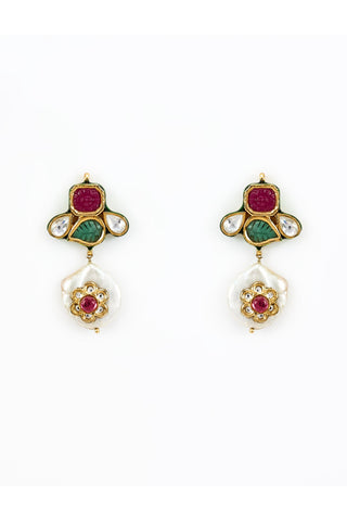 Multicolored saadgi choker set