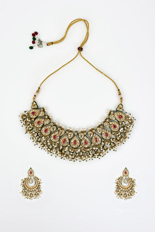 Choker Set for Festive – Pink Saadgi by Vivinia by Vidhi Mehra