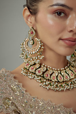 Choker Set for Festive – Pink Saadgi by Vivinia by Vidhi Mehra