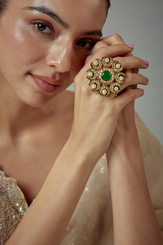 Ring for Festive – Green Saadgi by Vivinia by Vidhi Mehra
