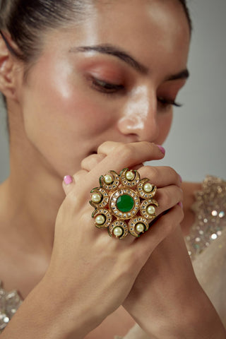 Ring for Festive – Green Saadgi by Vivinia by Vidhi Mehra