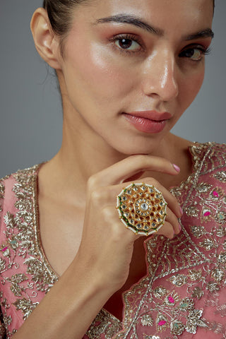Ring for Festive – Gold Saadgi by Vivinia by Vidhi Mehra