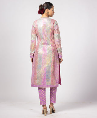 Blue noorani kurta set