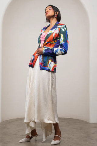 Women’s Blazer Set for Contemporary Wear - Multicolor Siro Varen by Advait