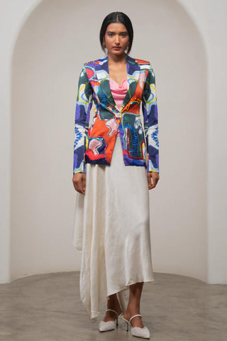 Women’s Blazer Set for Contemporary Wear - Multicolor Siro Varen by Advait