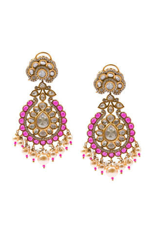 Earrings for Indian Weddings – Pink Vasira by Amraani