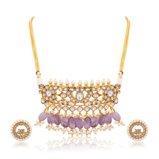 Necklace Set for Indian Weddings – Purple Virayaa by Amraani