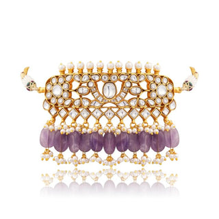 Necklace Set for Indian Weddings – Purple Virayaa by Amraani