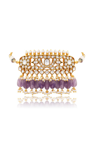 Necklace Set for Indian Weddings – Purple Virayaa by Amraani
