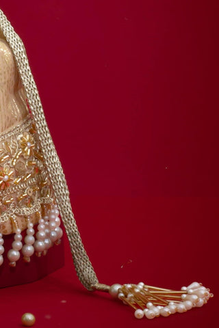 Bucket Bag for Wedding Wear – Beige Vivaah Edit by Amyra