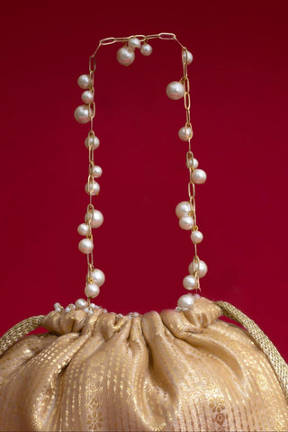 Potli Bag for Wedding Wear – Beige Vivaah Edit by Amyra