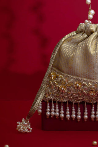 Potli Bag for Wedding Wear – Grey Vivaah Edit by Amyra