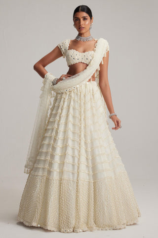 Lehenga Set - White Oas Bridal – Vvani By Vani Vats