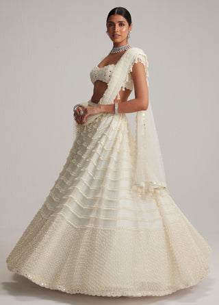 Lehenga Set - White Oas Bridal – Vvani By Vani Vats