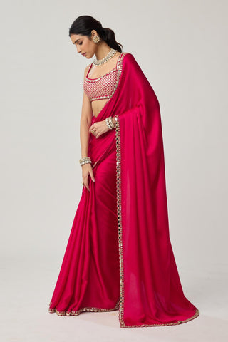 Gota Saree Set for Indian Wedding – Red Festive by Vvani by Vani Vats
