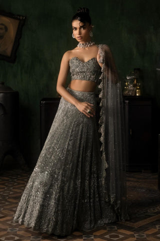 Gray oraan lehenga set