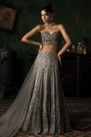 Gray oraan lehenga set