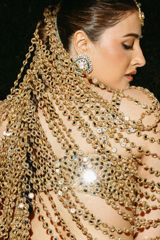 Lehenga Set for Indian Weddings – Multicolor Kalidar Harness by Itrh