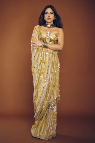 Saree Indian Wedding – Multicolor Kanakjyoti by Itrh