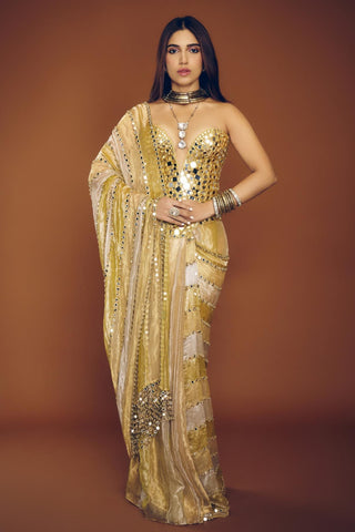 Saree Indian Wedding – Multicolor Kanakjyoti by Itrh