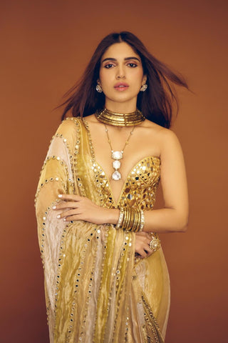 Saree Indian Wedding – Multicolor Kanakjyoti by Itrh