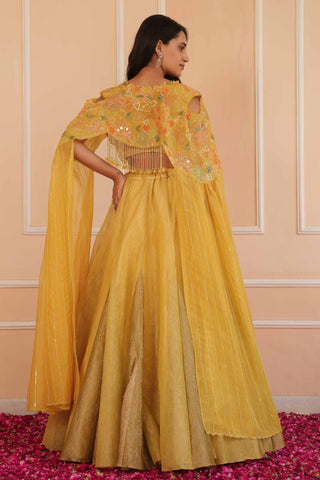 Yellow dil se ava tonal lehenga