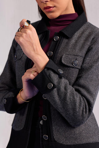 Duchess Jacket Contemporary Wear – Black Tailored Jacket by Zazu