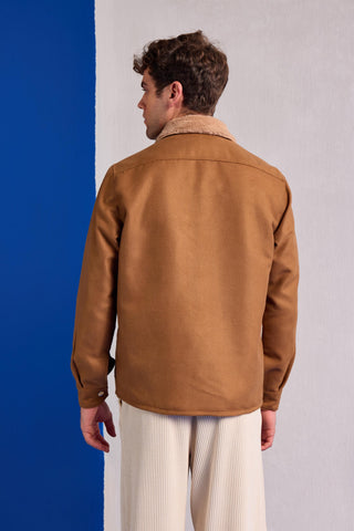 Suede Jacket Contemporary Wear – Brown Suede Jacket by Zazu