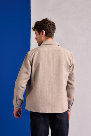 Utility Jacket Contemporary Wear – Beige Utility Jacket by Zazu