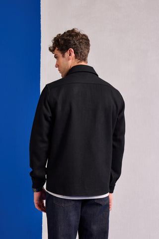 Herringbone Jacket Contemporary Wear – Black Herringbone Jacket by Zazu